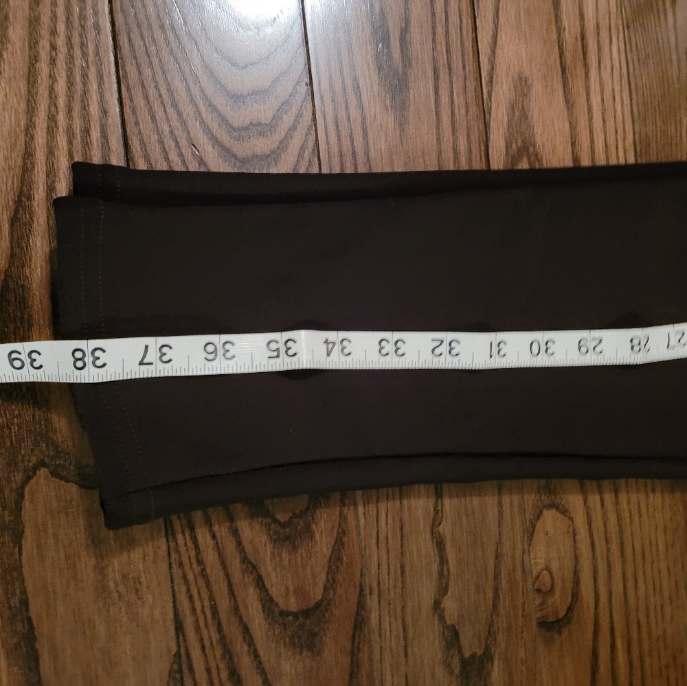 FLEECE LINED BrownLeggings w wide elastic waist band. NWOT, Excellent condition. - Picture 3 of 9